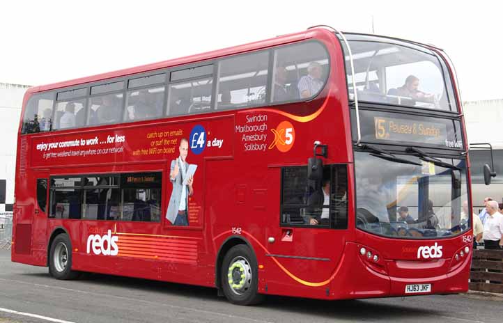 Salisbury Reds ADL Enviro400 Salisburys reds 1542